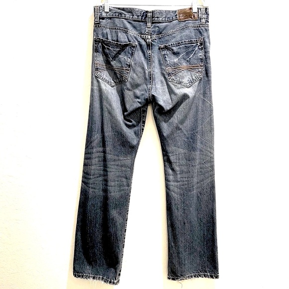 Express Men's loose fit boot cut Blue Jeans 31x32 - Picture 2 of 8